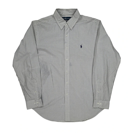 Ralph Lauren Checked Shirt - Large Black Cotton