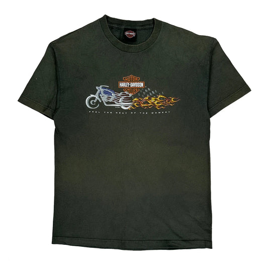 Alexandria Harley-Davidson Harley Davidson Graphic T-Shirt - Small Green Cotton