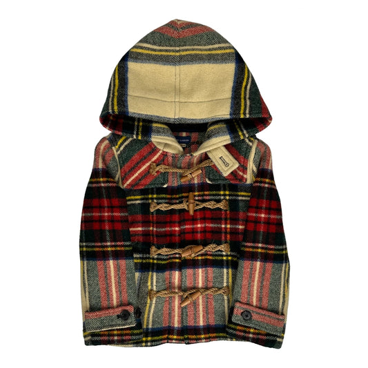 Age 4 Ralph Lauren Checked Coat - XS Red Wool