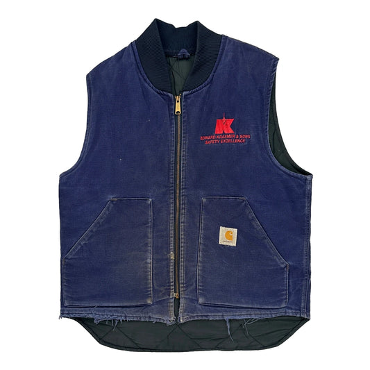 Carhartt Gilet - Medium Blue Cotton