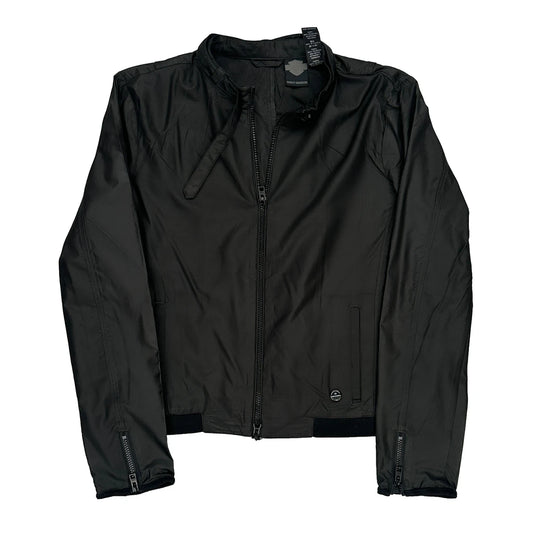 Harley Davidson Jacket - Large Black Polyester