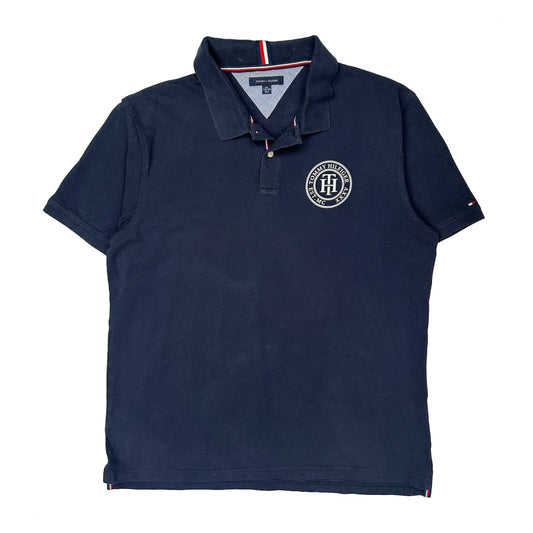 Tommy Hilfiger Polo Shirt - 2XL Navy Cotton