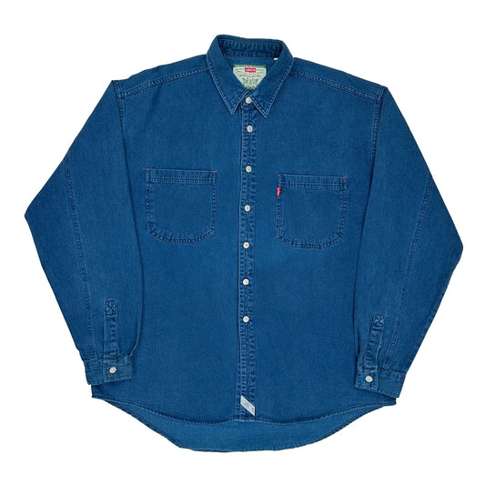 Levis Denim Shirt - XL Blue Cotton