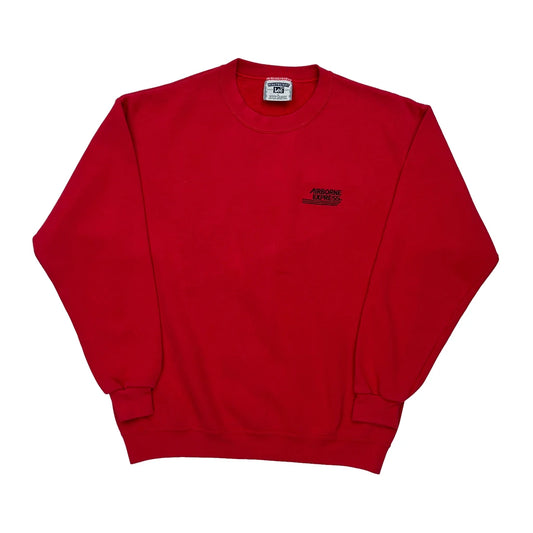 Vintage Airborne Express Lee Sweatshirt - Large Red Cotton