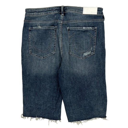 True Religion Denim Shorts - 34W 12L Blue Denim
