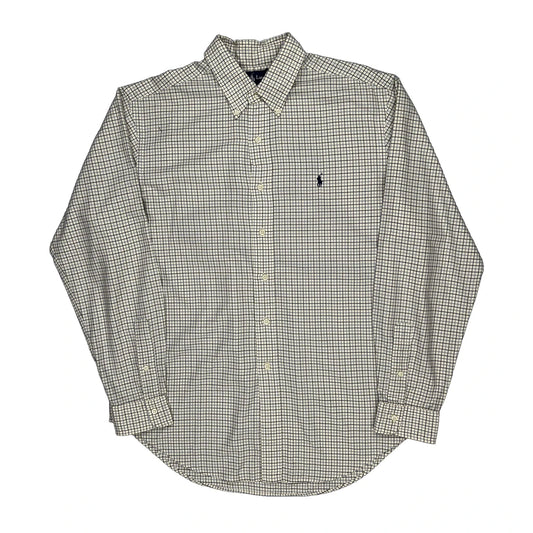 Ralph Lauren Checked Shirt - Large Blue Cotton