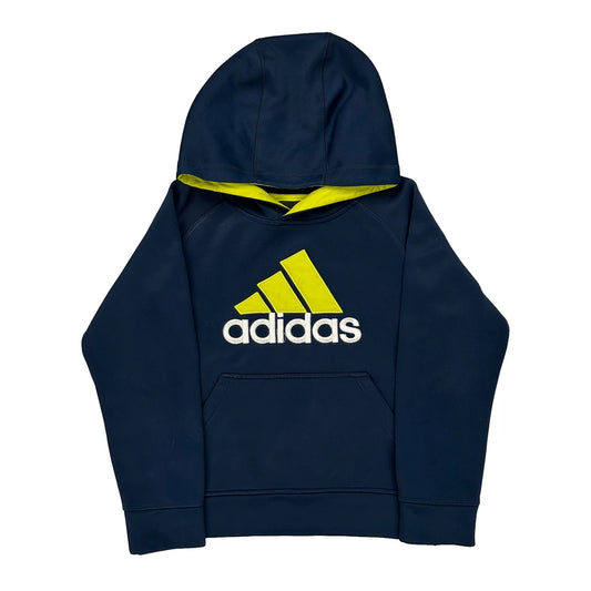 Age 8 Adidas Hoodie - Small Navy Polyester