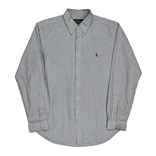Ralph Lauren Checked Shirt - Large Blue Cotton