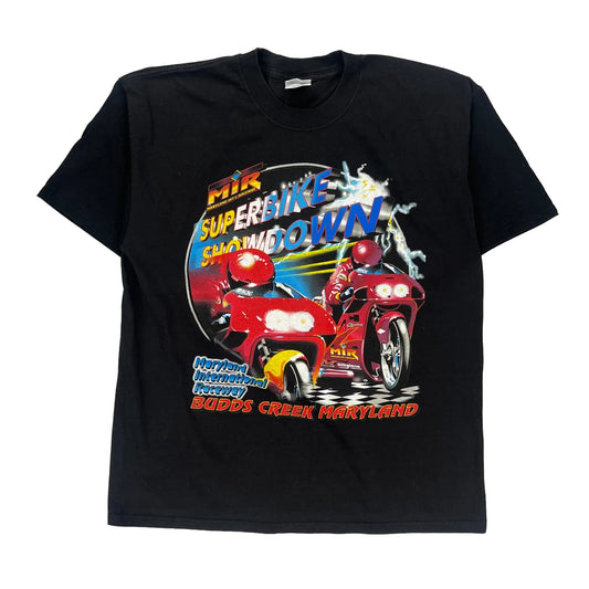 Superbike Showdown Gildan Graphic T-Shirt - XL Black Cotton