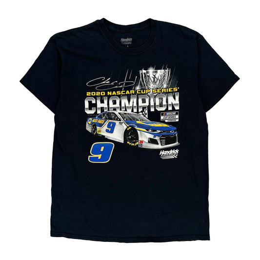 2020 Nascar Cup Series Champion Hendrick Nascar T-Shirt - Large Black Cotton