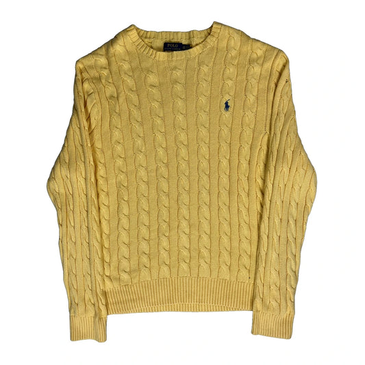Polo By Ralph Lauren Jumper - 2XL Yellow Cotton