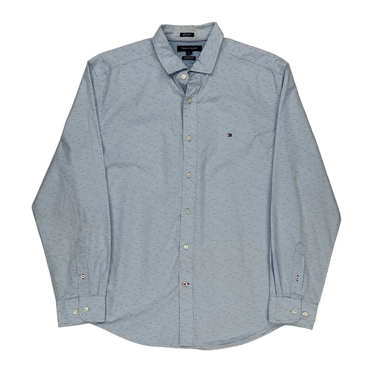 Tommy Hilfiger Shirt - Large Blue Cotton