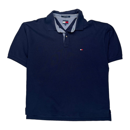 Tommy Hilfiger Polo Shirt - 2XL Navy Cotton