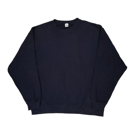 Unbranded Sweatshirt - XL Navy Cotton Blend
