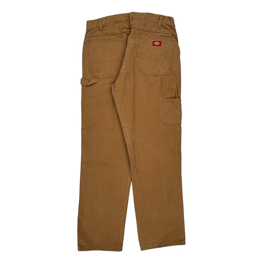 Relaxed Fit Dickies Carpenter Trousers - 36W 34L Brown Cotton