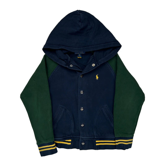 Age 8 Ralph Lauren Hoodie - Small Green Cotton