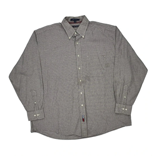 Tommy Hilfiger Checked Shirt - XL Black Cotton