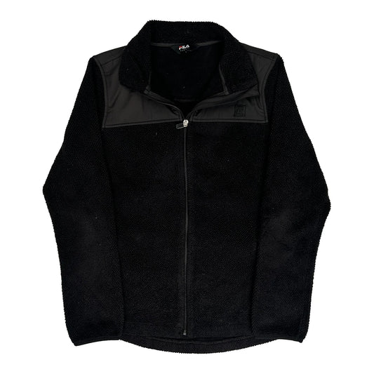 Fila Fleece Jacket - Medium Black Polyester