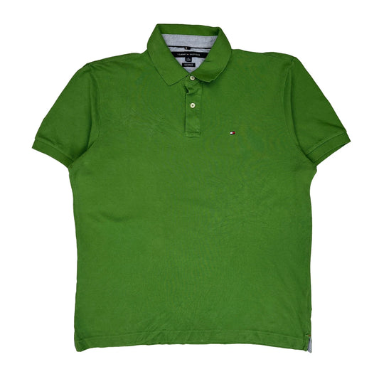 Tommy Hilfiger Polo Shirt - XL Green Cotton