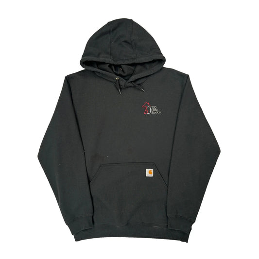230 Eddy Studios Logo Carhartt Hoodie - Large Black Cotton