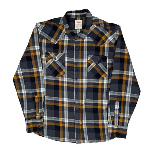 Levis Checked Flannel Shirt - XL Multicoloured Cotton