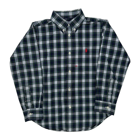 Vintage Age 5 Ralph Lauren Checked Shirt - Small Blue Cotton
