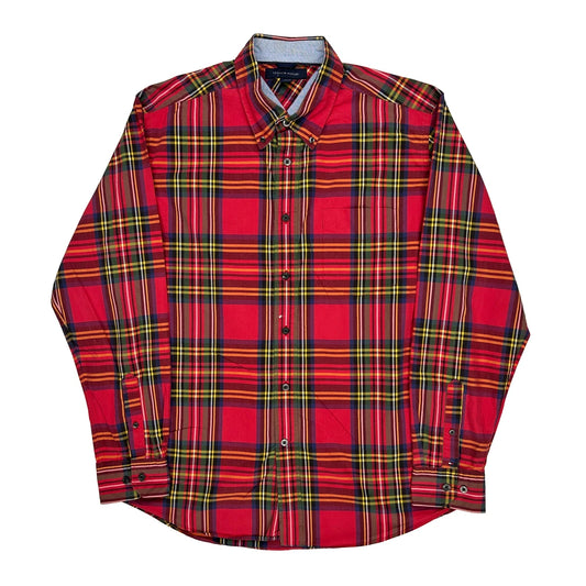Tommy Hilfiger Checked Shirt - Large Multicoloured Cotton
