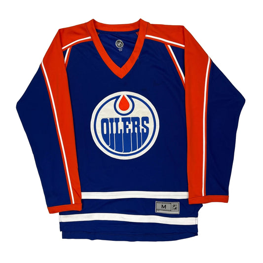 Oilers Nhl Jersey - Medium Blue Polyester