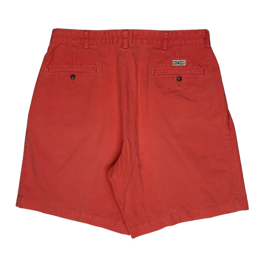 Vintage Polo By Ralph Lauren Chino Shorts - 34W 9L Red Cotton