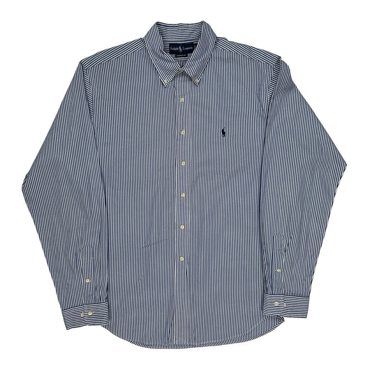 Ralph Lauren Striped Shirt - XL Blue Cotton