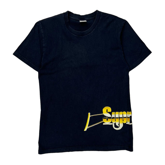 Supreme Graphic T-Shirt - Medium Black Cotton