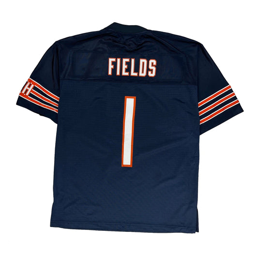 Chicago Bears Nfl Football Jersey - Large Navy Polyester