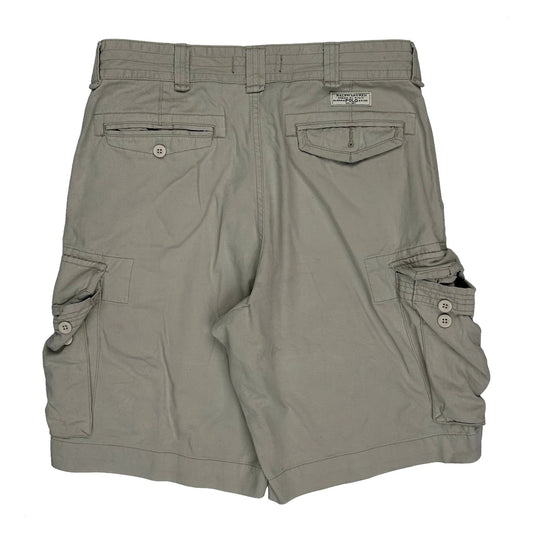 Polo By Ralph Lauren Cargo Shorts - 34W 10L Beige Cotton