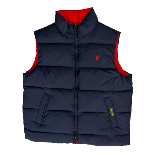 Age 14-16 Polo By Ralph Lauren Reversible Puffer - Large Navy Polyester