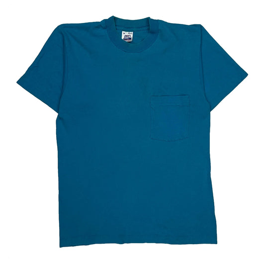 Vintage Blank Bvd Single Stitch T-Shirt - Medium Blue Cotton