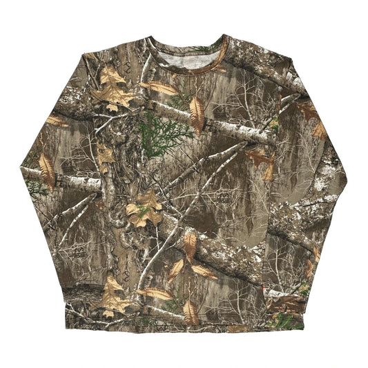 Unbranded Camo Long Sleeve T-Shirt - Medium Camo Polyester