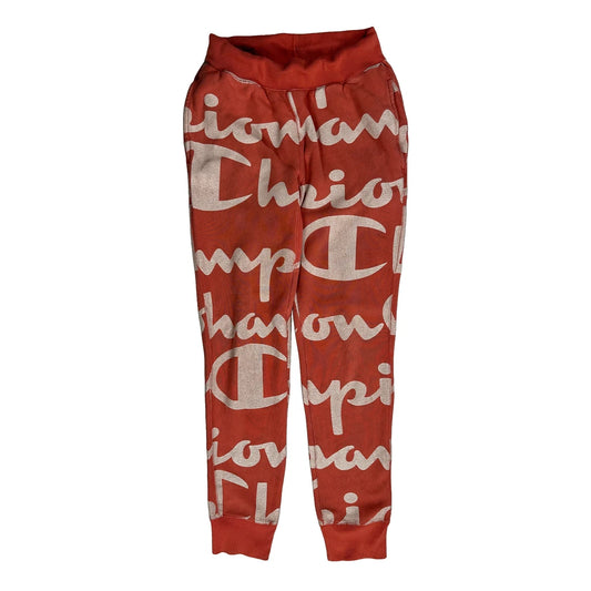 Reverse Weave Champion Joggers - Small Red Cotton