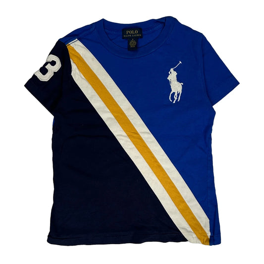 Age 5-6 Polo By Ralph Lauren Striped T-Shirt - Small Blue Cotton