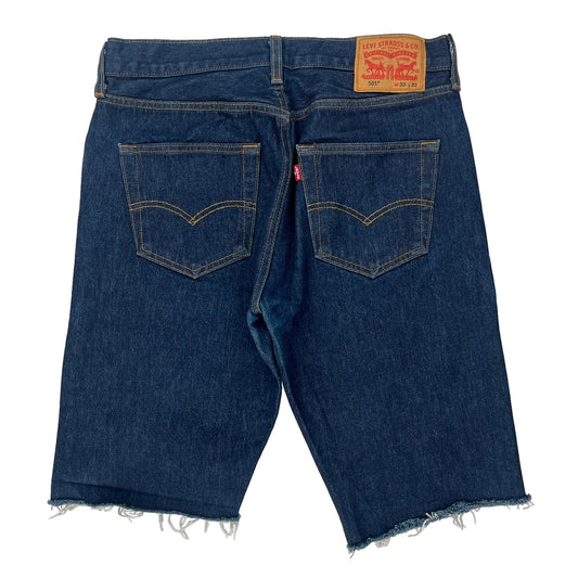 Levis Denim Shorts - 32W 11L Blue Denim