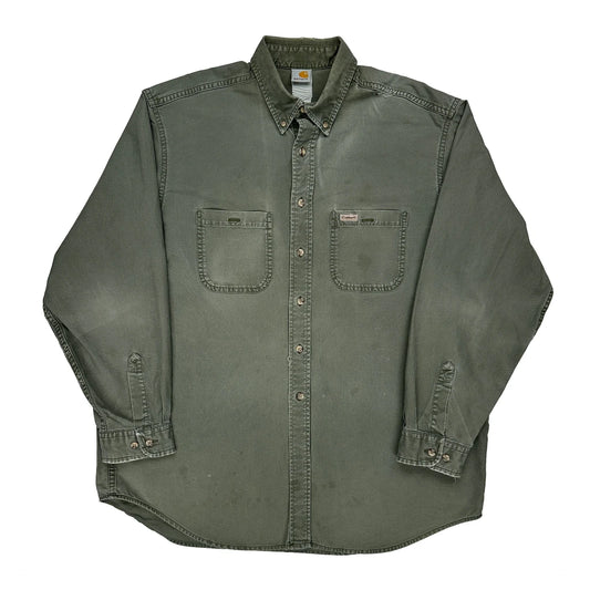 Carhartt Shirt - 2XL Green Cotton