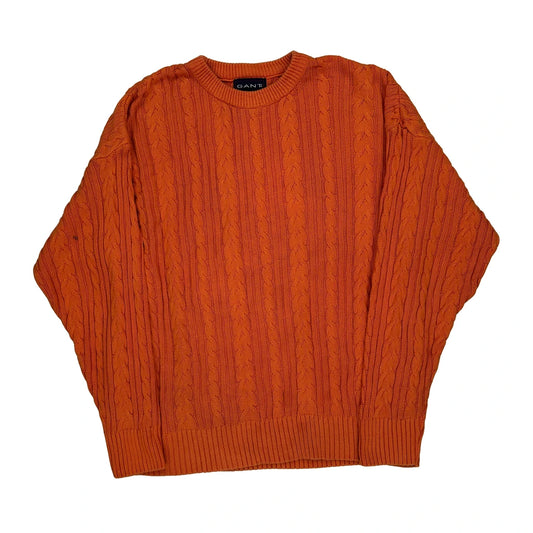 Gant Jumper - Medium Orange Cotton
