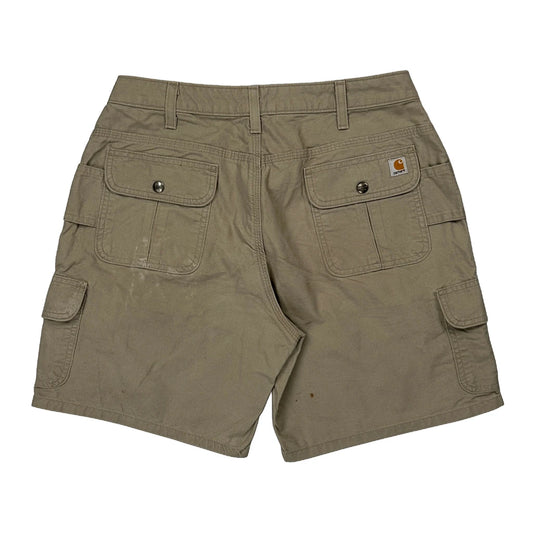 Carhartt Cargo Shorts - 30W UK 10 Khaki Cotton