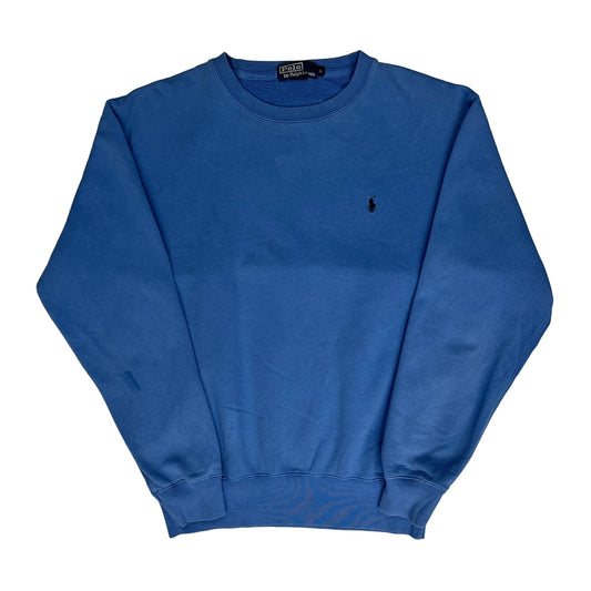 Polo By Ralph Lauren Sweatshirt - Small Blue Cotton
