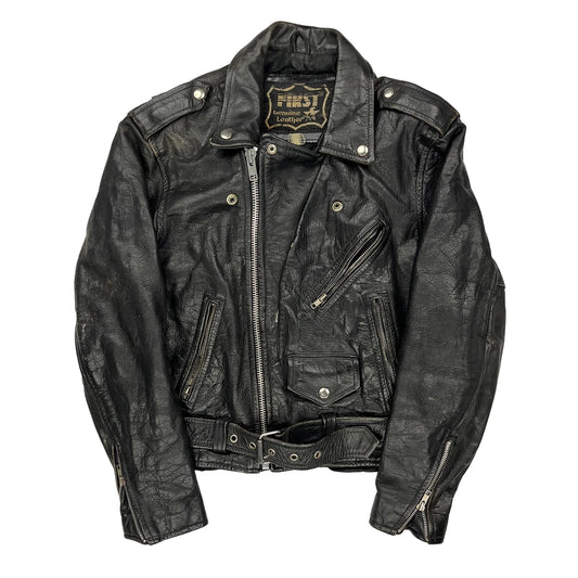 Unbranded Leather Jacket - Medium Black Leather