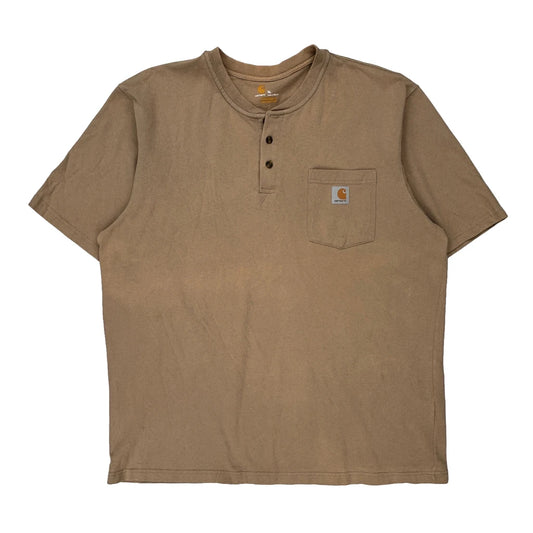 Carhartt T-Shirt - XL Brown Cotton