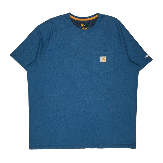 Carhartt T-Shirt - XL Blue Cotton