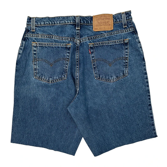 Levis Denim Shorts - 32W 11L Blue Denim