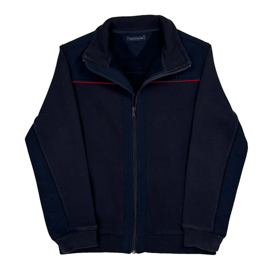 Vintage Tommy Hilfiger Fleece Jacket - XS Navy Cotton