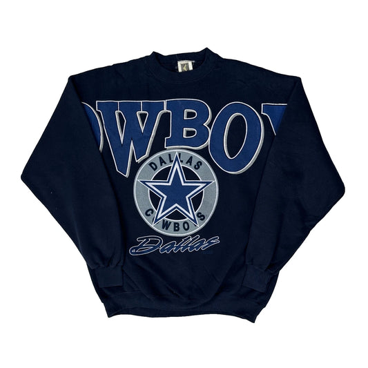 Dallas Cowboys Cliff Engle Nfl Sweatshirt - XL Navy Cotton Blend