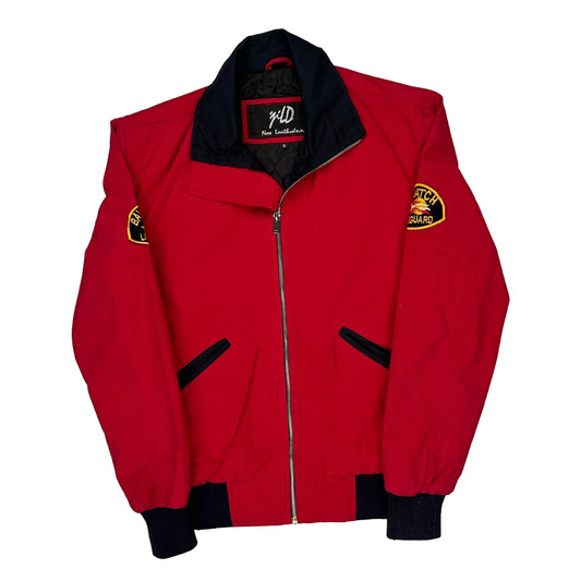 Baywatch Lifeguard Jild Bomber Jacket - Small Red Polyester
